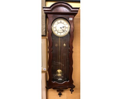JAMES STEWART OF ARMAGH DOUBLE WEIGHT PENDULUM WALL CLOCK