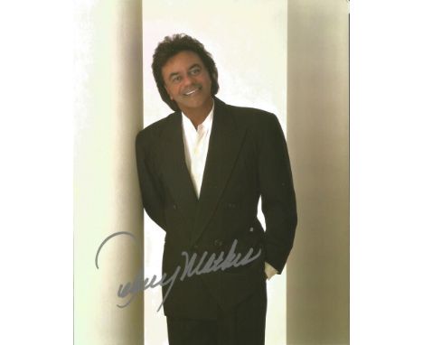 Johnny Mathis 10x8 signed colour photo. John Royce Mathis born September 30, 1935 is an American singer of popular music Star