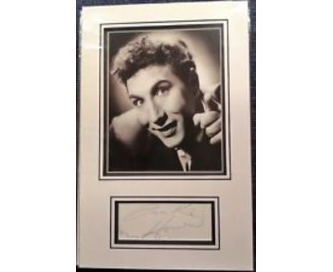 Frankie Howerd signed autograph presentation. High quality professionally mounted 17 x 11 inch overall sized display. 3D doub