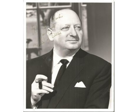 Lew Grade signed 10 x 8 b/w portrait photo signed Lord Grade of Elstree. Good Condition. All signed items come with our certi