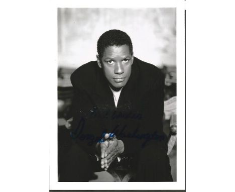 Denzel Washington 7x5 signed b/w photo. Denzel Hayes Washington Jr. born December 28, 1954 is an American actor, director, an