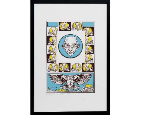 * ALASDAIR GRAY (SCOTTISH 1934 - 2019), FROM AN EASTERN EMPIRE  limited edition silkscreen print on paper, signed, dated 2006