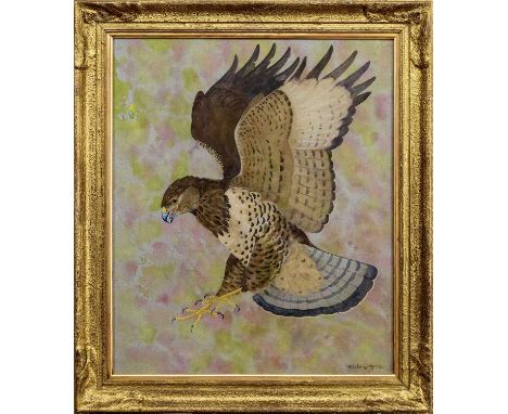 * RALSTON GUDGEON RSW (SCOTTISH 1910 - 1984), BUZZARD watercolour on paper, signedframed and under glassimage size 58cm x 48c