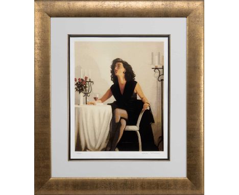 * JACK VETTRIANO (SCOTTISH b. 1951), TABLE FOR ONE  limited edition silkscreen print on paper, signed and numbered 21/295, fr