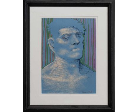 * FRANK MCFADDEN (SCOTTISH b. 1972), PORTRAIT OF A MAN pastel on paper, signedmounted, framed and under glassimage size 40cm 