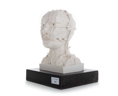 * SIR EDUARDO PAOLOZZI KBE RA HRSA (SCOTTISH 1924 - 2005), MONDRIAN HEAD plaster sculpture, signed to bottom with stock numbe