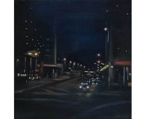 * LESLEY ANNE DERKS (BRITISH b. 1977), SAUCHIEHALL STREET, GLASGOW oil on canvas, signed, titled versounframedoverall size 25