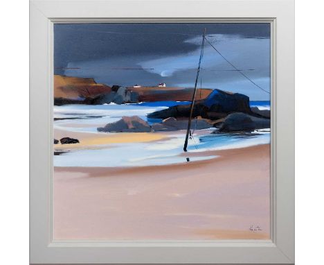 * PAM CARTER DA PAI (SCOTTISH 1952 - 2022), ST CYRUS oil on canvas, signed, titled versoframed and under glassimage size 89cm