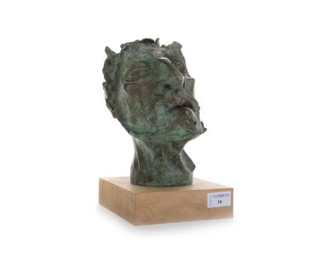 * JOHN BYRNE RSA (SCOTTISH 1940 - 2023), SATYR limited edition bronze on wooden base, signed and inscribed AP28cm tall Note 1