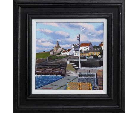 * FRANK COLCLOUGH (SCOTTISH 1941 - 2023), ST MONANS  oil on board, signed, titled versoframed and under glassimage size 26cm 