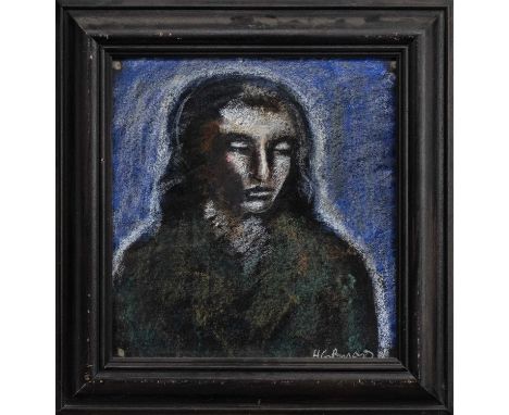 * HUGH GERARD BYARS (SCOTTISH b. 1957), PORTRAIT pastel on paper, signedframed and under glassimage size 36cm x 33cm, overall