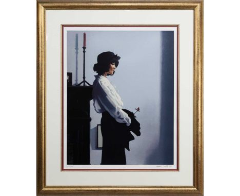 * JACK VETTRIANO (SCOTTISH b. 1951), A VALENTINE ROSE  limited edition silkscreen print on paper, signed and numbered 106/275