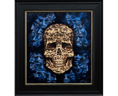 * FRANK MCFADDEN (SCOTTISH b. 1972), TOTENKOPF (DEATHS HEAD) oil on canvas, signed, titled and dated 2020 label versoframed i