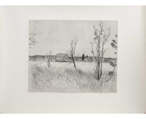 * FRANCES WALKER CBE RSA RSW (SCOTTISH b. 1930) FINNISH LANDSCAPE limited edition etching on paper, signed and numbered 16/30