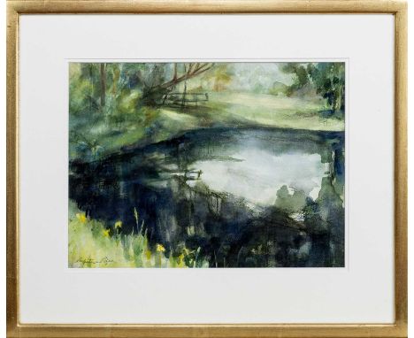 * PERPETUA POPE DA Edin (SCOTTISH 1916 - 2013), SUTHERLAND LOCHAN   watercolour on paper, signed, titled label verso mounted,