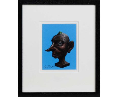 * FRANK MCFADDEN (SCOTTISH b. 1972), TROPHY FACE I pastel on paper, signed mounted, framed and under glassimage size 20cm x 1