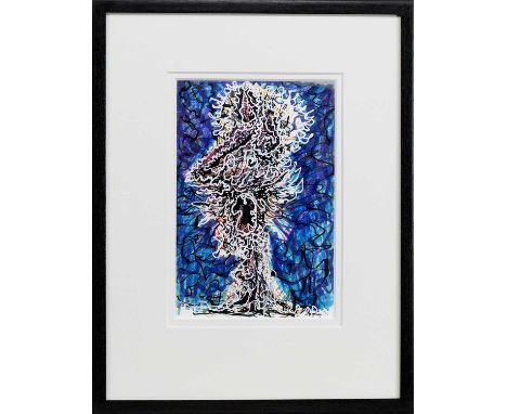 * JOHN BYRNE RSA (SCOTTISH 1940 - 2023), UNTITLED mixed media on paper, signedmounted, framed and under glassimage size 29cm 