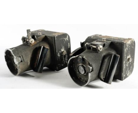 Two WWII period USAF Type K-20 Aircraft Cameras: fitted Kodak 161mm f4.5 lenses, together with a Kodak Type K-24 filter retai