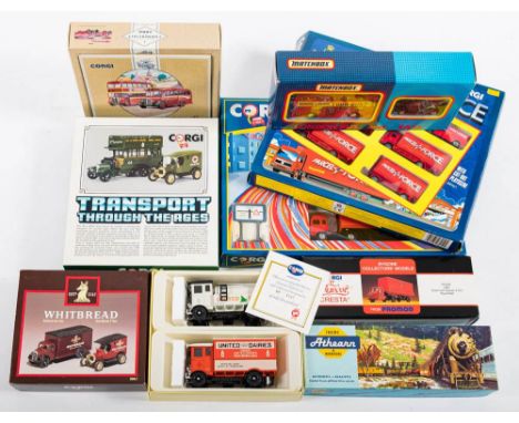 Corgi and others. A collection of Royal Mail and other delivery vehicles: including D67/1 AEC Cabover and Tanker in United Da