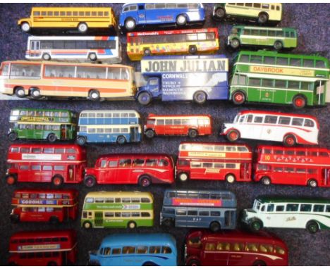 Corgi various series: Double decker buses and coaches and removal van and others, all unboxed (24).