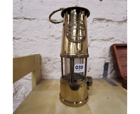 BRASS MINERS LAMP