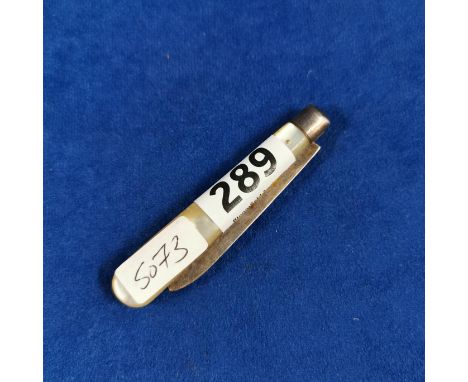 SILVER MOTHER OF PEARL PEN KNIFE