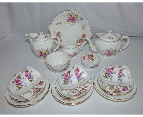 Royal Crown Derby , Derby Posies tea service for 6good condition