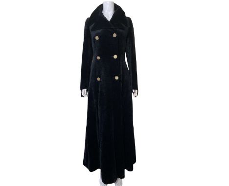 A 1960s palomino mink jacket with picture collar and a 1970s maxi coat in a lightly corded velour by Annie Gough at Gemini (2