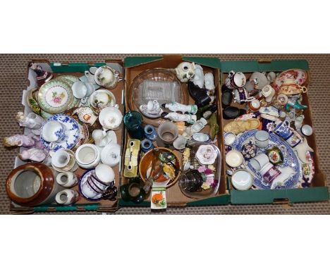 Large quantity of mixed ceramics , to include a collection of ceramic shoes and a large amount of mostly 19th C plates and ma