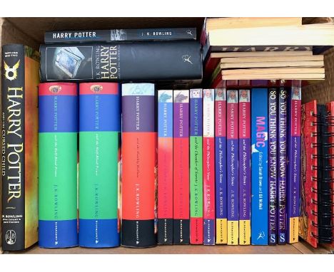 Rowling, J. K. Harry Potter. Collection of hardbacks &amp; paperbacks, to include first editions of Half-Blood Prince &amp; D