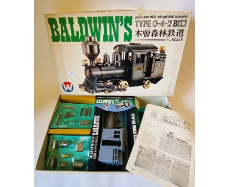Baldwins 1/25 Scale Locomotive Construction Kit - Boxed - Contents remain unchecked for completeness.&nbsp;