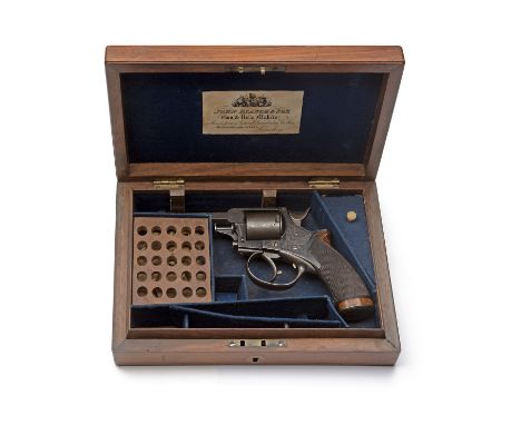 A CASED .320 (REVOLVER) FIVE-SHOT TRANTER PATENT REVOLVER, serial no. 36363, circa 1875, with blued 3 7/8in. octagonal barrel