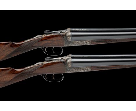 DAVID McKAY BROWN A FINE PAIR OF 12-BORE ROUND-ACTION EJECTORS, serial no. 7892 / 3, for 2005, 29in. nitro chopperlump barrel