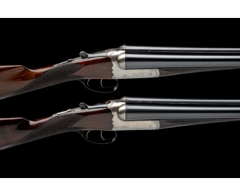 WESTLEY RICHARDS A COMPOSED PAIR OF 12-BORE 'GOLD NAME' BOXLOCK EJECTORS, serial no. 9488 and 1414, circa 1909 and 1905, 28in