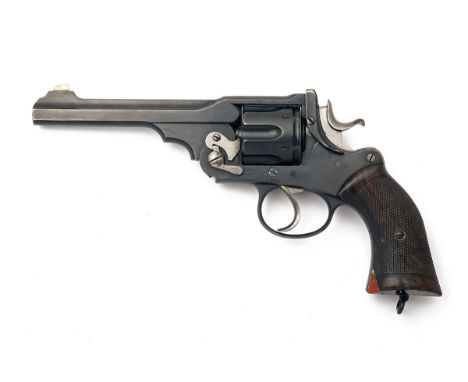 AN INTERESTING .455 WEBLEY W.G. ARMY REVOLVER RETAILED BY WILLIAM EVANS, serial no. 9779, for 1897, with re-blued 6in. barrel