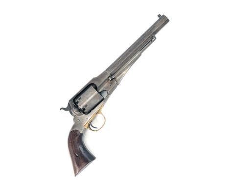 A .44 REMINGTON NEW MODEL ARMY PERCUSSION REVOLVER, CIRCA 1864, no visible serial number, with 8in. octagonal (probable worki