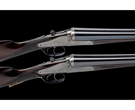 HOLLAND & HOLLAND A COMPOSED PAIR OF 12-BORE 'NO.3 GRADE' BACK-ACTION SIDELOCK EJECTORS, serial no. 20855 / 24758, circa 1898