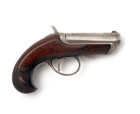 A SCARCE .41 (RIMFIRE) AND PERCUSSION 'D. WILLIAMSON'S PATENT' DELUXE DERRINGER, serial no. 4340, made by North America Firea