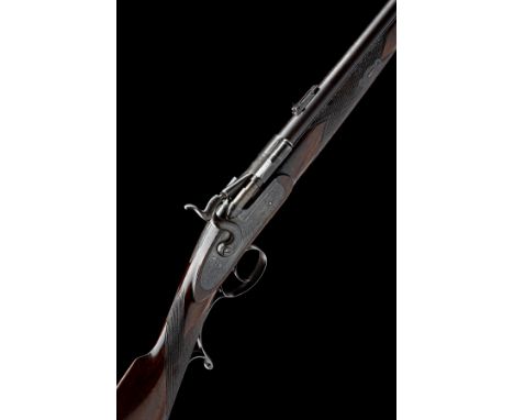 A .577 SNIDER MK II BREECH-LOADING SPORTING RIFLE BY ROBERT HUGHES, no visible serial number, circa 1870, with 29in. barrel r