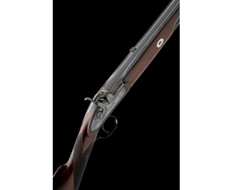 A .577 PERCUSSION SMOOTH-BORE SPORTING MUSKET SIGNED R. WILSON, ABERDEEN, no visible serial number, circa 1840 and probably s