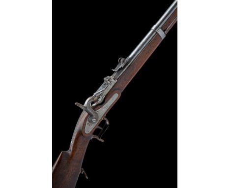 A .41 (RIMFIRE) SWISS MODEL 1856 / 1867 MILBANK-AMSLER BREECH-LOADING RIFLE BY A. FRANCOTTE, serial no. 1340, circa 1867, wit