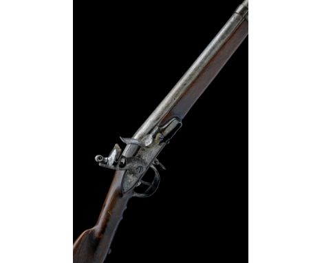 A .69 FLINTLOCK SWISS CANTONAL (LUZERN) MUSKET, serial no. 711, circa 1800, with 40in. barrel with bayonet stud on the unders