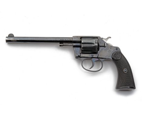 A SCARCE LONG-BARRELLED .320 (COLT) 'COLT'S NEW MODEL POLICE' POCKET REVOLVER, MODEL , serial no. 20040, for 1904, with blued