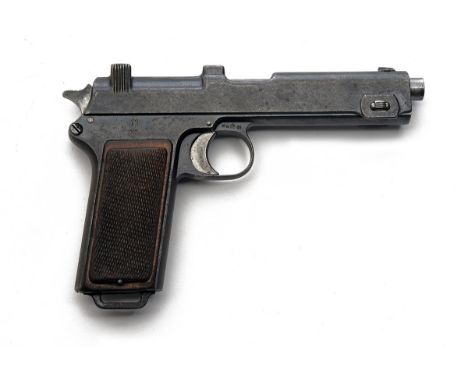 A 9mm (STEYR) 'M1912 STEYR-HAHN' SEMI-AUTOMATIC SERVICE PISTOL, serial no. 8218M, dated for 1916, with 5in. barrel, blued sli