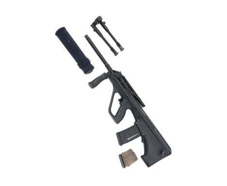 STEYR MANNLICHER A .223 REM. 'AUG Z SP' STRAIGHT-PULL BOLT-MAGAZINE BULLPUP RIFLE, serial no. SPR0390, with sound moderator s