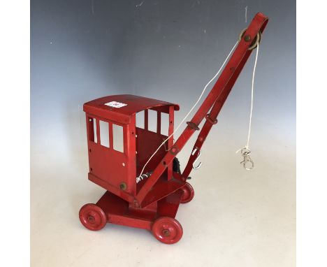 A vintage Tri-ang 'All Steel Series' crane, model No.1 (b)