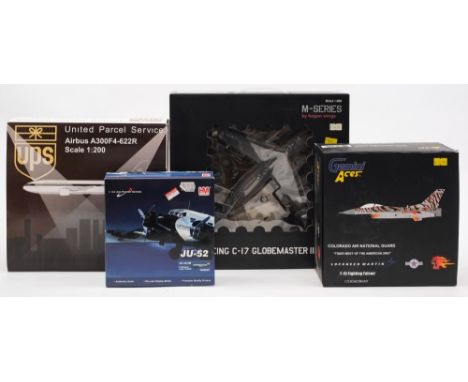 Hogan Wings, 1:200th Boeing C-17 Globemaster III: Hobby Master JU-52 1:144 scale, J C Wings UPS Airbus 1:200 scale and Gemini