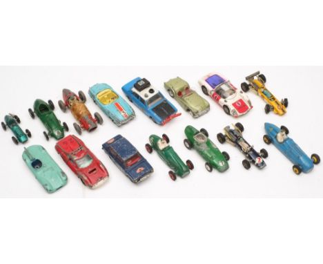 A collection of Corgi Dinky and other racing cars:, including Cooper-Bristol, Talbot Lago etc..