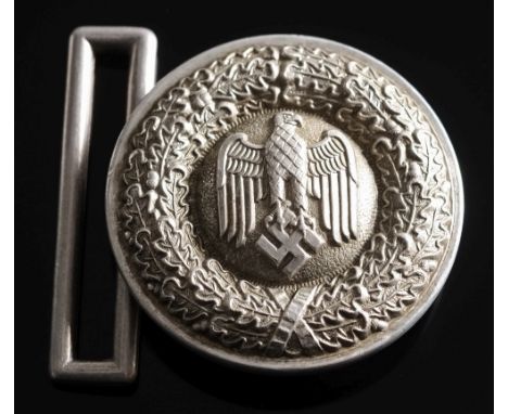 An NSDAP Army Officer's belt buckle:.