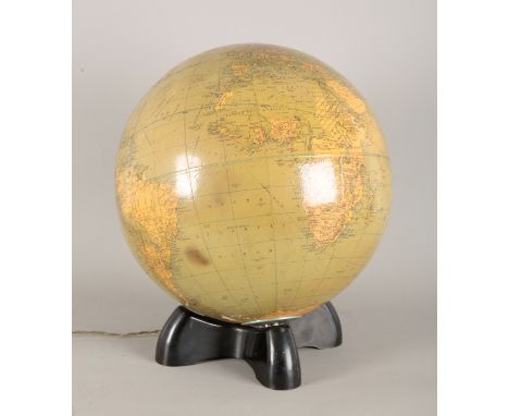 A 'GEORAMA LTD.' ILLUMINATED LIBRARY GLOBE BY GEORGE PHILIP & SON LTD.mid-20th century, stamped 'London Geographical Institut